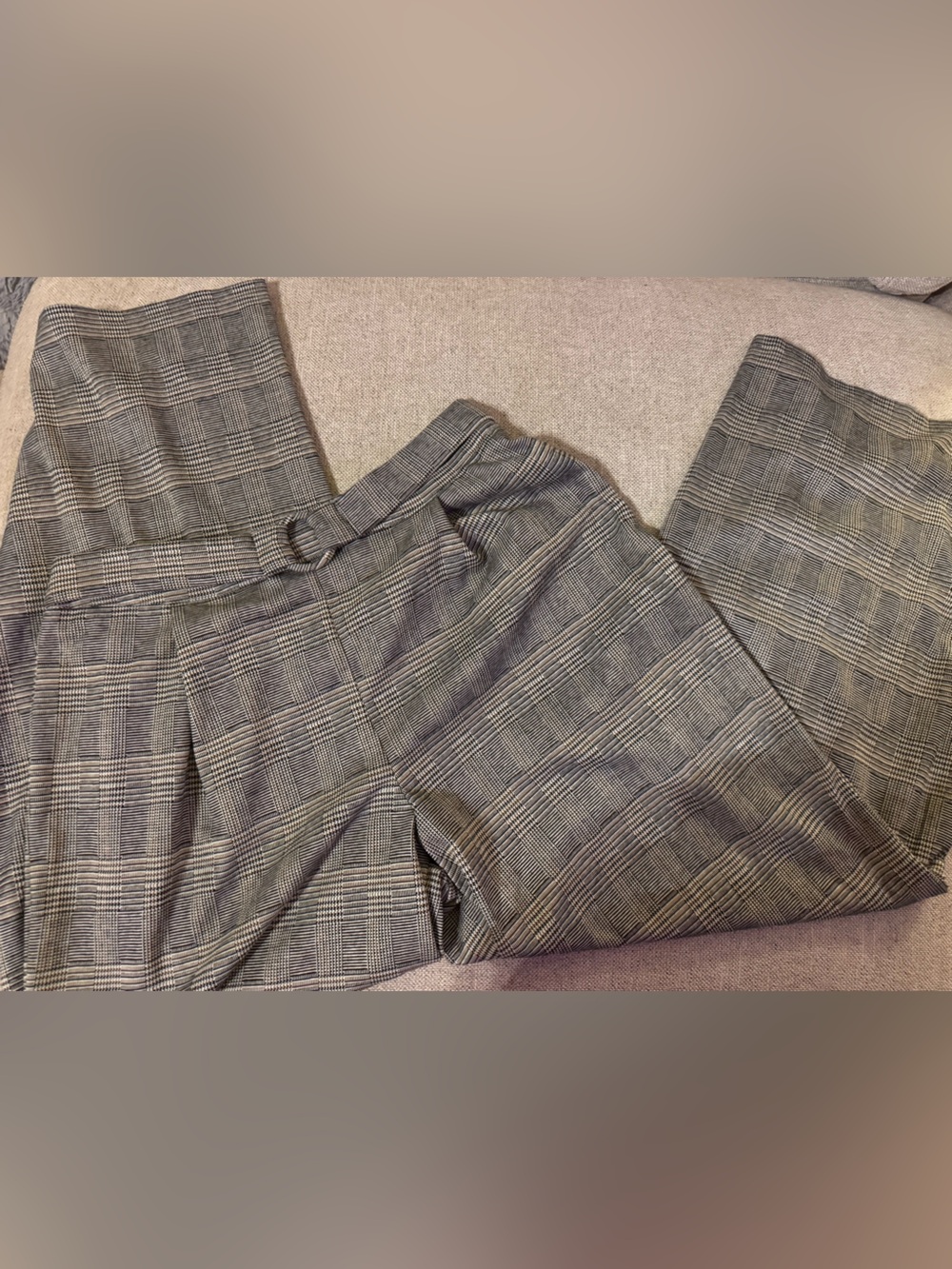 june & hudson Gray Glen Plaid women’s dress pants brand new